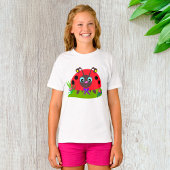 Cartoon lieveheersbeestje Boog en Bloemen T-shirt