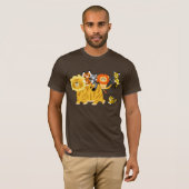 Cartoon Liger en Friends volwassen T-shirt (Voorkant volledig)