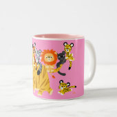 Cartoon Liger en mok vrienden (Voorkant rechts)