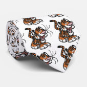 Cartoon Lil'Tiger stropdas (betegeld) (Opgerold)