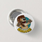 Cartoon Lion Animal Button (Voorkant /achterkant)