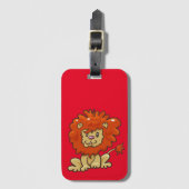 Cartoon Lion Bagagelabel (Voorkant (verticaal))