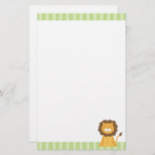 Cartoon Lion Briefpapier (Voorkant / Achterkant)
