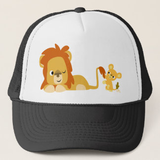 Cartoon Lion Dad en Cub pet