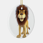 Cartoon Lion Keramisch Ornament (Rechts)