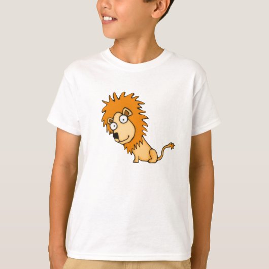 Cartoon Lion Kind T-shirt (Voorkant)
