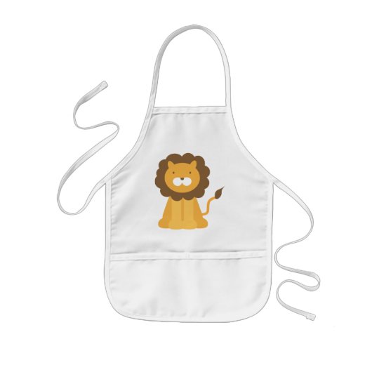 Cartoon Lion Kinder Schort (Voorkant)
