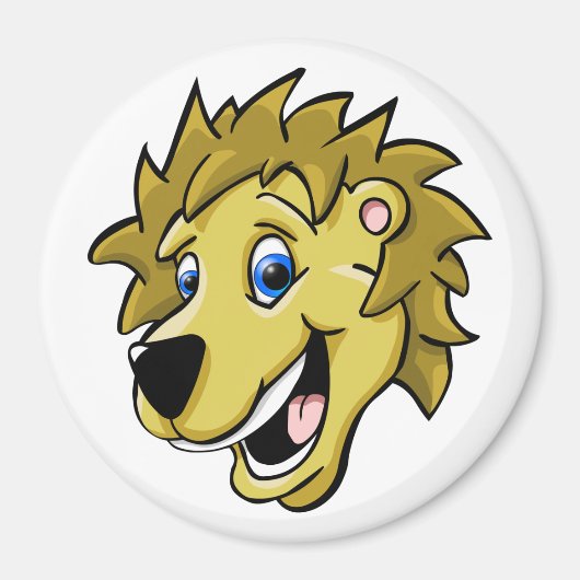 Cartoon Lion Magneet (Voorkant)