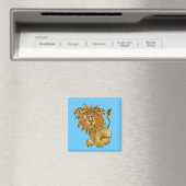 Cartoon Lion Magnet te personaliseren (Insitu (Vaatwasser))