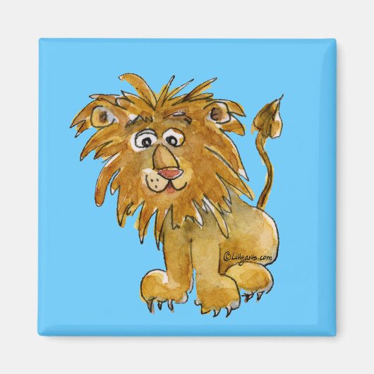 Cartoon Lion Magnet te personaliseren (Voorkant)