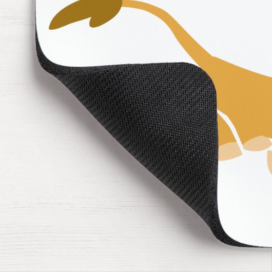 Cartoon Lion mousepad Muismat (Hoek)