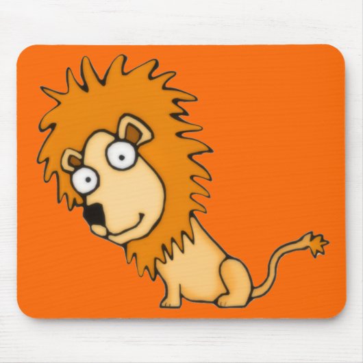 Cartoon Lion Mousepad Muismat (Voorkant)