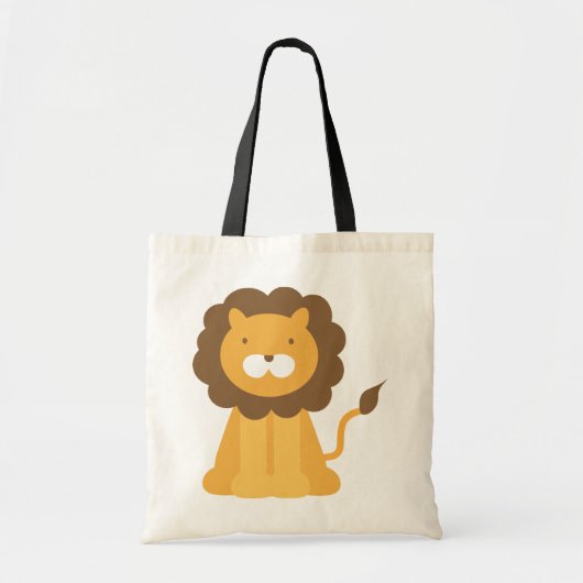 Cartoon Lion Tote Bag (Voorkant)