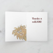 Cartoon Lion Wenskaart Bedankkaart (Binnen)