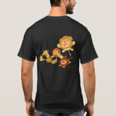 Cartoon Lions' Parade T-shirt (achterkant) (Achterkant)