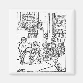  Cartoon Little Boys Magneet (Voorkant)