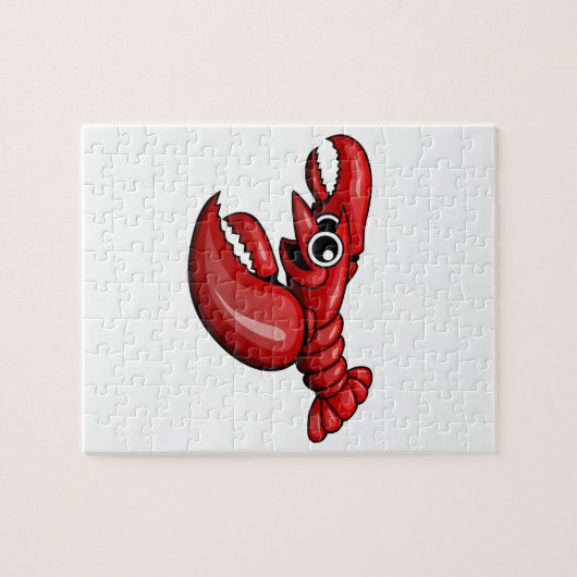 Cartoon Lobster Legpuzzel (Horizontaal)