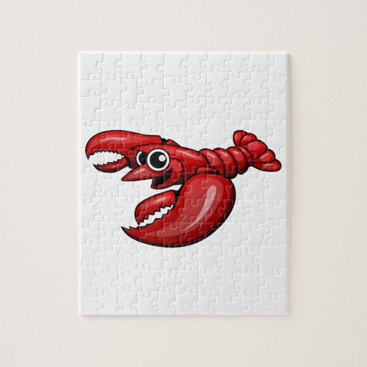 Cartoon Lobster Legpuzzel (Verticaal)