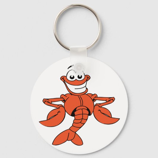Cartoon Lobster Sleutelhanger (Voorkant)