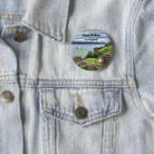 Cartoon Loch Ness Monster Funny Birthday Gift Ronde Button 5,7 Cm (In situ)