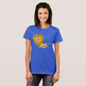 Cartoon Lon Vrouwen T-shirt (Voorkant volledig)