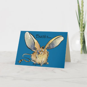 Cartoon Long Eared Jerboa Kaart