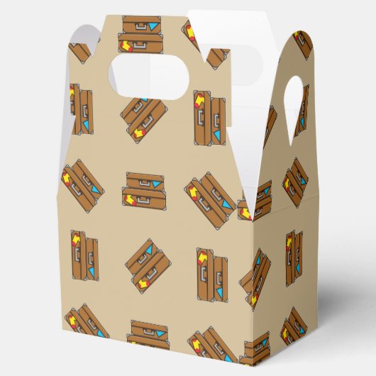 Cartoon Luggage Bedankdoosjes (Geopend)