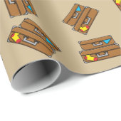 Cartoon Luggage Cadeaupapier (Rol Hoek)