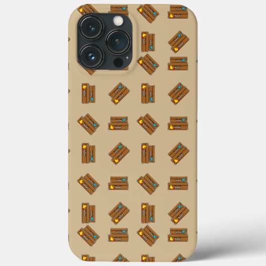 Cartoon Luggage Case-Mate iPhone Case (Achterkant)