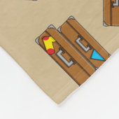 Cartoon Luggage Fleece Deken (Hoek)
