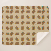 Cartoon Luggage Sherpa Deken (Voorkant (horizontaal))