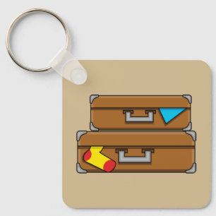 Cartoon Luggage Sleutelhanger