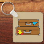 Cartoon Luggage Sleutelhanger (Voorkant)