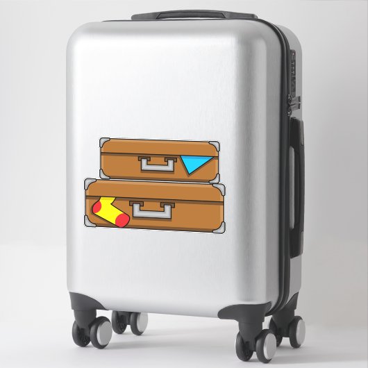 Cartoon Luggage Sticker (Koffer)