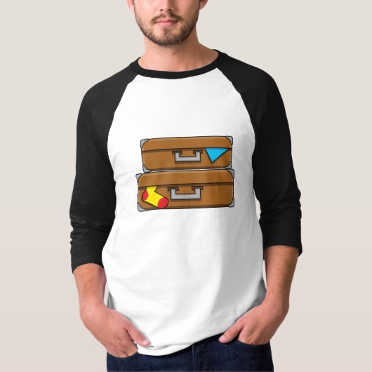 Cartoon Luggage T-shirt (Voorkant)