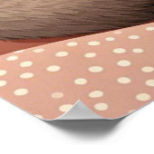 Cartoon luiaard met overdreven slaperige ogen poster (Hoek)