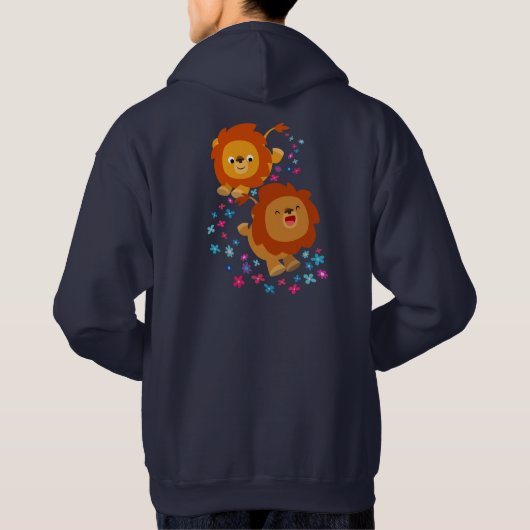 Cartoon luiers in de tuinhoodie (achterkant) hoodie (Achterkant)