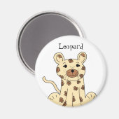 Cartoon Luipaard Magneet (Voorkant / Achterkant)
