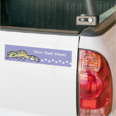 Cartoon Luipaardgekko Bumpersticker (Op Truck)