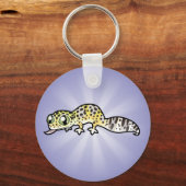 Cartoon Luipaardgekko Sleutelhanger (Voorkant)