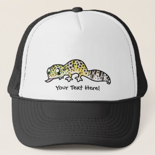 Cartoon Luipaardgekko Trucker Pet