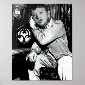 Cartoon luisteren naar poster (Voorkant)