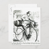 Cartoon maakt grappen over de vroege dagen van fie briefkaart (Voorkant / Achterkant)