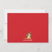 Cartoon Magic Dragons Breathe Fire Halloween Party Kaart (Achterkant)