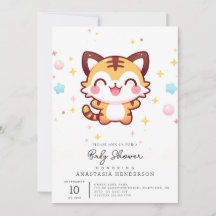 Cartoon Magical Tiger Baby shower