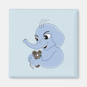 Cartoon magnet van de kleine olifant