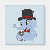 Cartoon magnet van de kleine olifant (Voorkant)