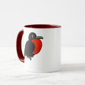 Cartoon Magnificant Frigatebird Mok (Voorkant links)