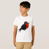 Cartoon Magnificant Frigatebird T-shirt (Voorkant volledig)