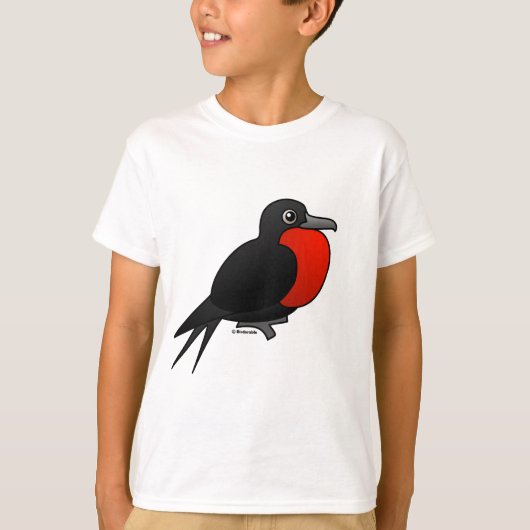 Cartoon Magnificant Frigatebird T-shirt (Voorkant)